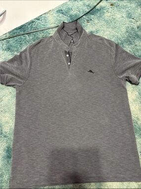 Men's Gray Short-Sleeve Polo Shirt
